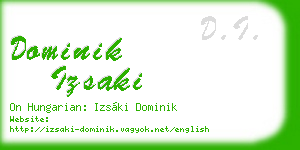 dominik izsaki business card